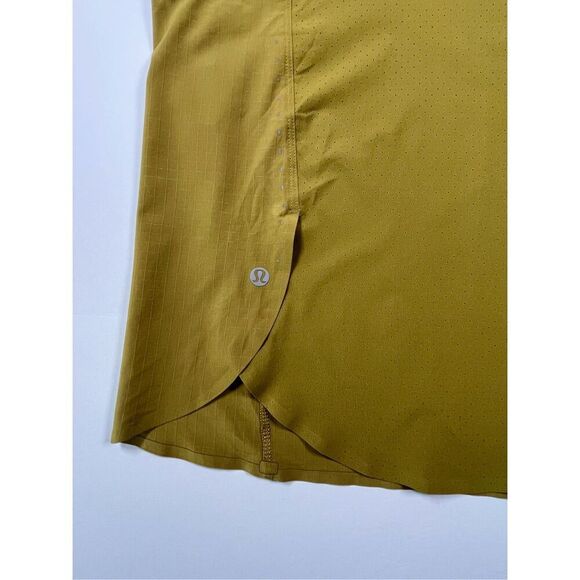 Lululemon Lightweight Stretch Reflect Running Tank Top Auric Gold Size 6 W1DHIS - Picture 7 of 9